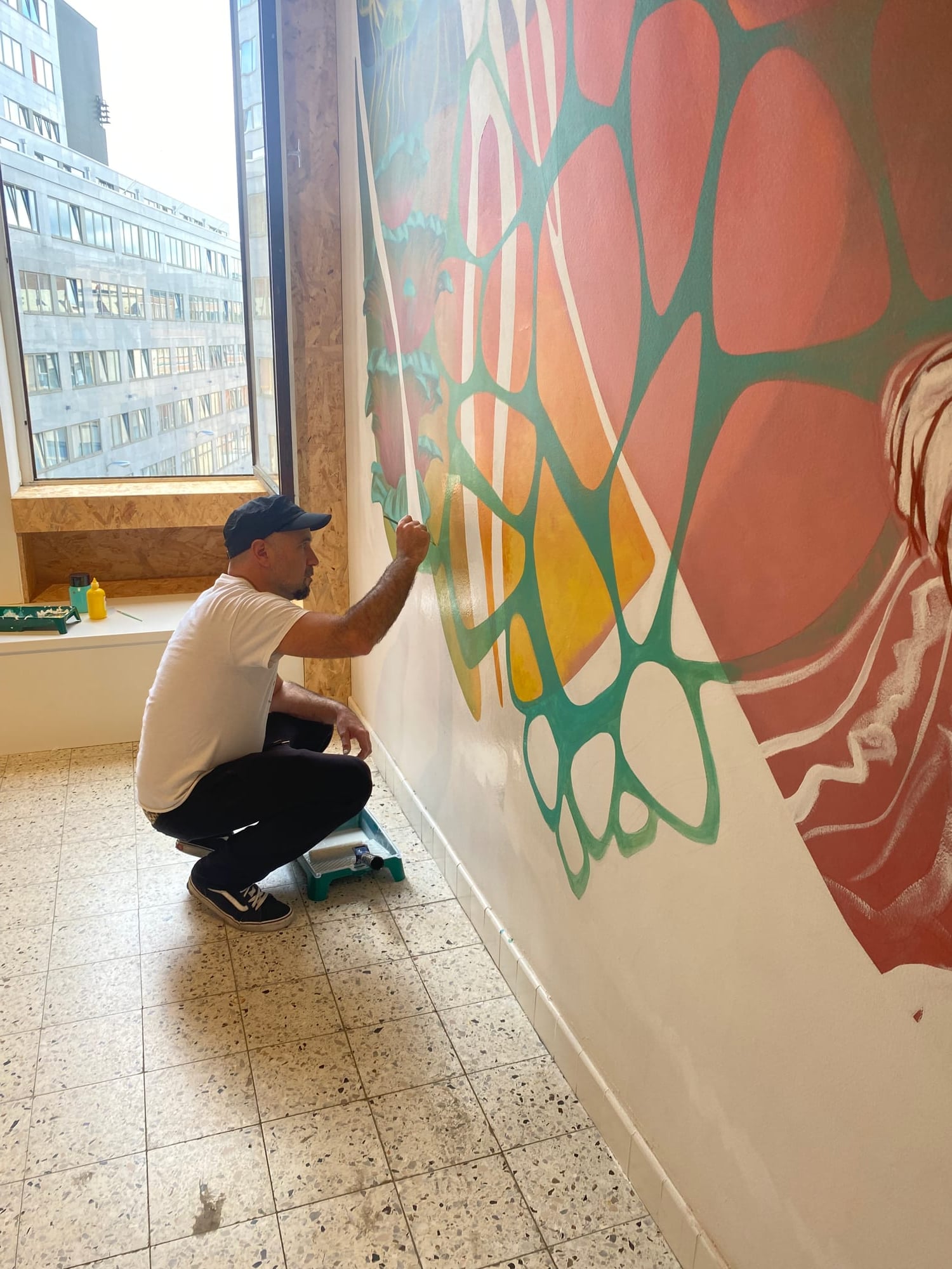 Mural FEBEA en Bruselas